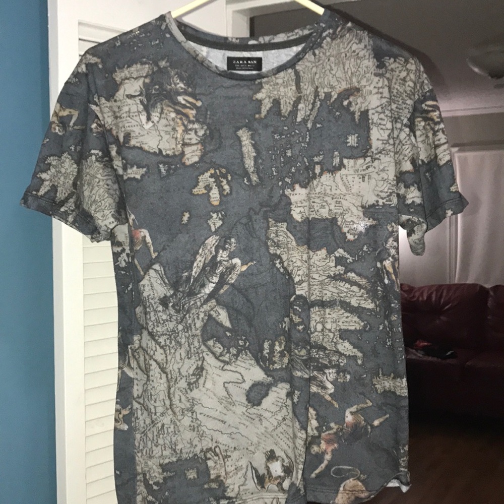 Zara World map design shirt